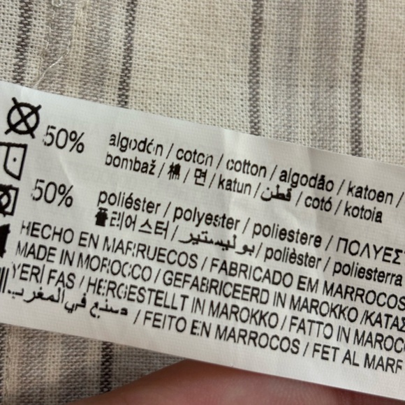 PULL & BEAR Cotton Blend Striped Blazer - Picture 9 of 11